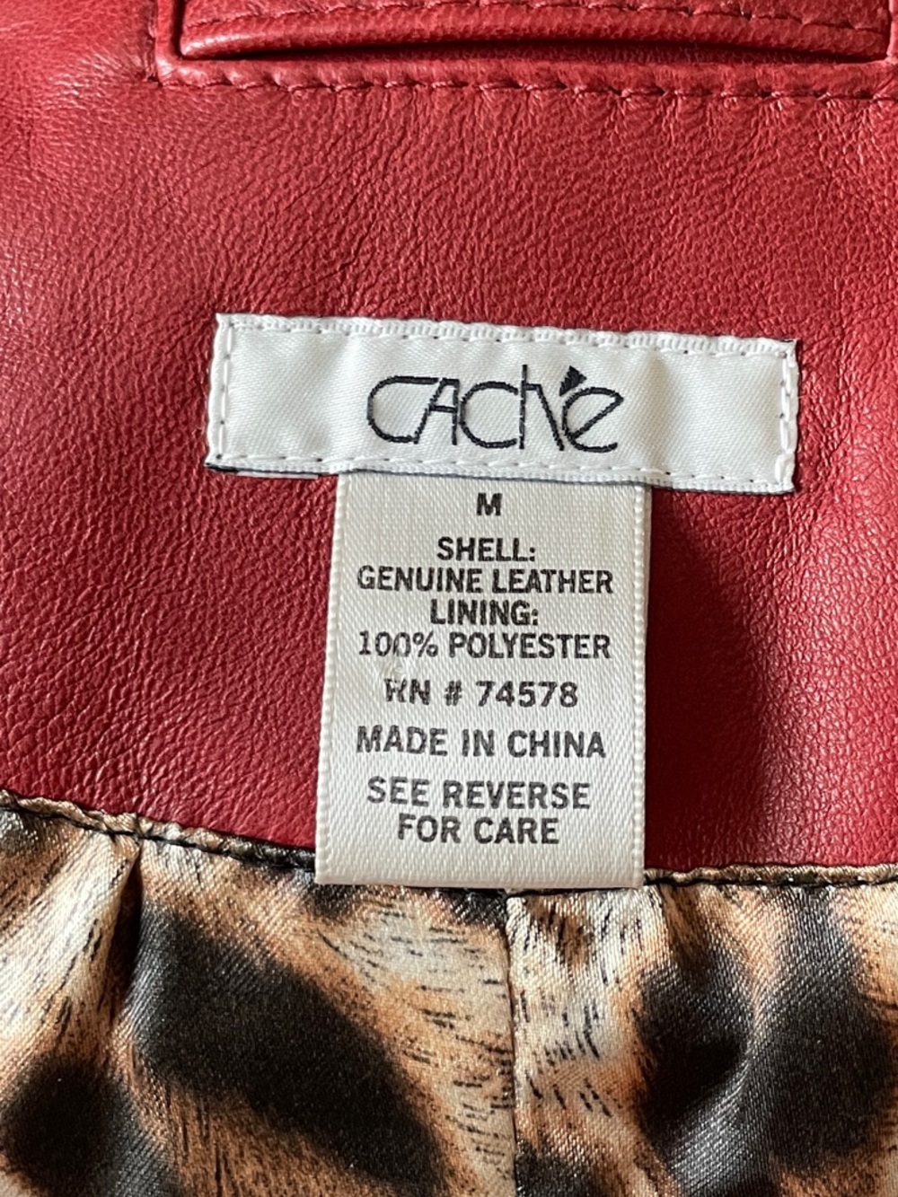 Caché leather vest, size M - Picture 5 of 7